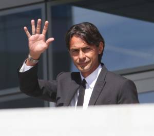 L'allenatore del Milan, Pippo Inzaghi