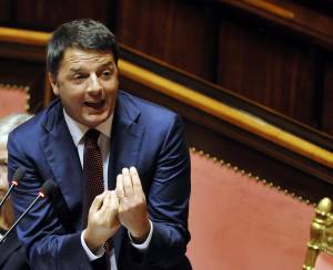 Matteo Renzi al Senato