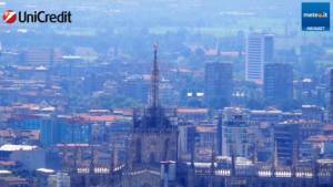 Il Duomo di MIlano visto dalla stazione meteo più alta d'Italia