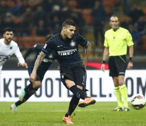 Mauro Icardi a segno su rigore 