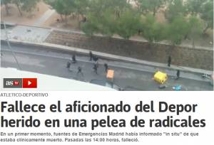 Scontri a Madrid (dal sito El Pais.com)