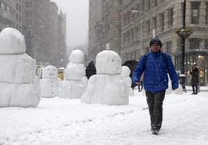 New York deserta per la tempesta