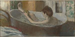 Le donne più belle dell’arte? Al bagno