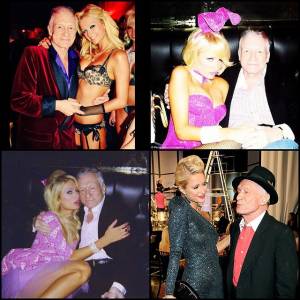 Paris Hilton omaggia Hugh Hefner