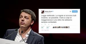 Quando Renzi diceva che la legge elettorale non va fatta a colpi di maggioranza