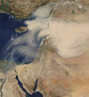 Tempesta di sabbia sul Medioriente