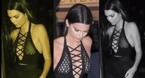 Kendal Jenner supersexy con il vestito trasparente
