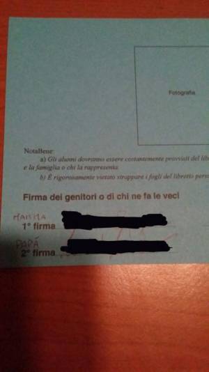 Firma 1 e firma 2 sul libretto scolastico? Risalgono al Fascismo