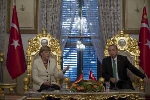 Il trono di Angela Merkel in Turchia