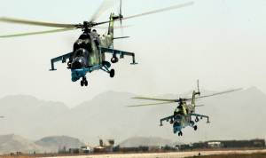 Elicottero da combattimento russo abbatte i terroristi dell'Isis