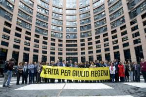 Manifestazione per Giulio Regeni degli europarlamenatri italiani 