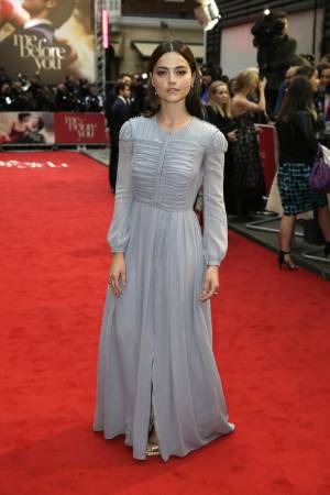 Jenna Coleman alla premiere di "Me before you"