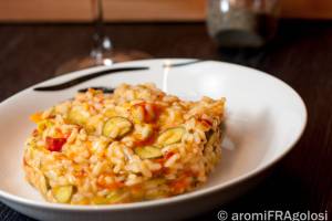 Risotto primavera con verdure e crescenza