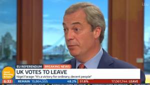 Brexit, si rimangia la promessa  E la cronista gela Farage