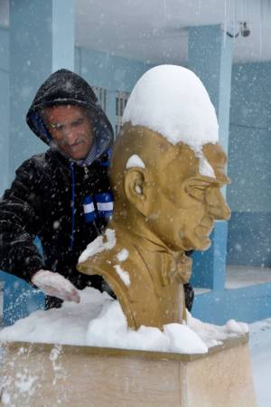 In Turchia la prima neve gioca con la storia