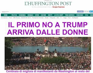 Le foto "datate" della marcia delle donne anti-Trump