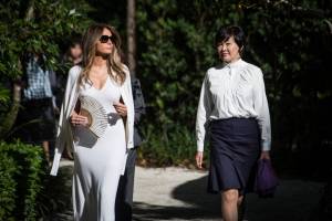 Usa, Melania Trump debutta ufficialmente come first lady nei giardini giapponesi