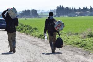 Sgombero migranti a Rignano Garganico