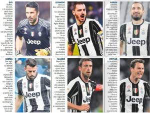 Buffon, Bonucci, Barzagli. Anche la Juve dei mostri la impareremo a memoria