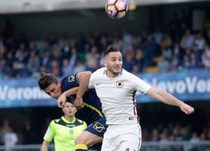 Roma, nervi tesi in allenamento: scintille Manolas-Perotti