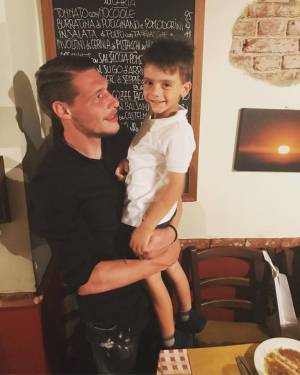 Il piccolo Bonucci e la foto con Belotti:  "Stasera sì che mi son divertito"