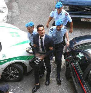 Fabrizio Corona arriva in Tribunale
