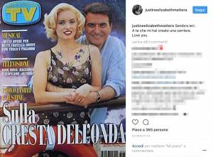 Paolo Limiti, Justine Mattera e Mara Venier: foto