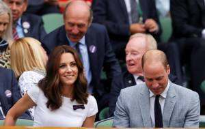 William e Kate in tribuna alla finale di Wimbledon