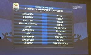 Serie A, ecco gli anticipi e i posticipi fino alla 17°giornata