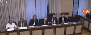 L'annuncio in Commissione banche della morte di Matteoli