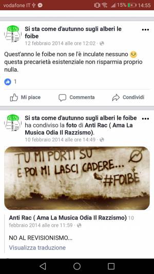 Le pagine sulle foibe (che non scandalizzano i benpensanti)