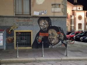 Ripulito murales di Falcone e Borsellino sfregiato a Milano