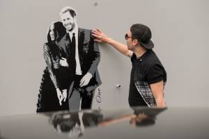Meghan Markle e il Principe Harry, murales per il Royal Wedding