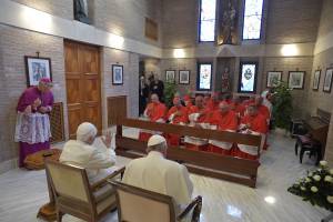 I nuovi cardinali in visita da Benedetto XVI