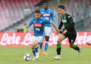 Il Napoli manda ko il Sassuolo: le immagini più belle della serata del San Paolo