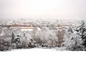 Bologna sotto la neve, le immagini