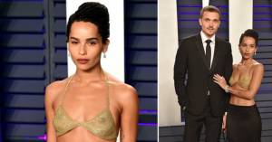 Oscar a luci rosse per Zoe Kravitz: si è presentata in reggiseno