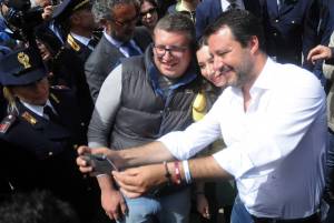 Matteo Salvini inaugura il nuovo commissariato di polizia di Corleone