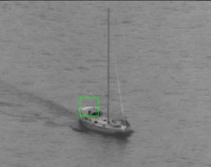 L'immagine dello yacht fornita dal canale Twitter di Frontex 