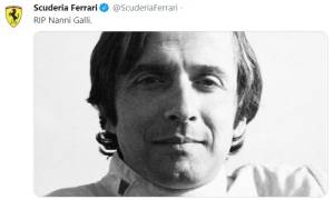 Addio a Nanni Galli, dalle corse (anche in F1) alle maglie della sua azienda