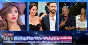 L'ex marito di Delia Duran replica alle accuse di aggressione: "Alex Belli se l'è data a gambe"