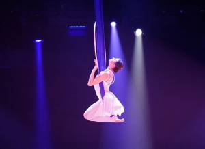 Acrobata si ferisce durante lo spettacolo, famiglie nel panico