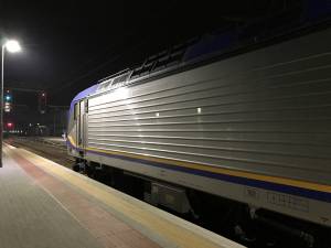 Il treno regionale fermo alla stazione Figline Valdarno