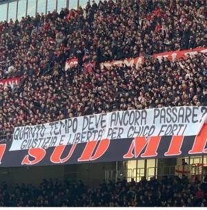 Milan, l'appello della Curva Sud: ''Giustizia e libertà per Chico Forti''