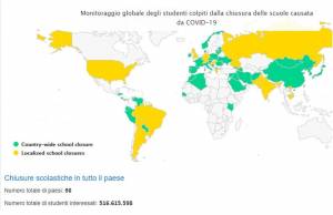 Coronavirus, nel mondo più di mezzo miliardo di studenti a casa