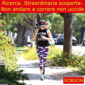 La satira del giorno: jogging, straordinaria scoperta