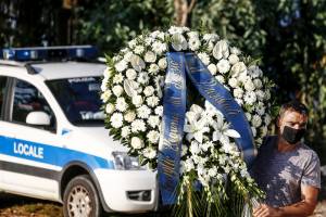 I funerali di Willy al campo sportivo di Paliano