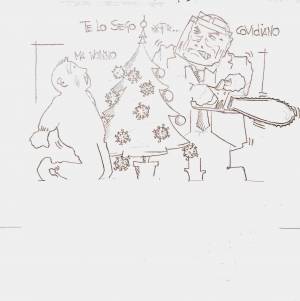 La vignetta del giorno: il coronavirus di Natale