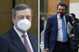 Chiusure, commissario e vaccini: il faccia a faccia Draghi-Salvini