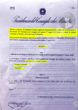 Quel decreto sulla zona rossa mai firmato da Conte